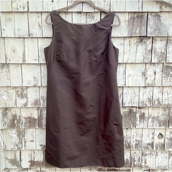 New JCrew Elegant Brown Sleeveless Dress - Picture 1 of 4